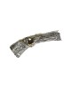 Jerusalem Pomegranate Silver Yemenite Shofar | Rosh Hashanah | Judaica