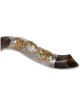 2 Lions Silver Yemenite Shofar | Rosh Hashanah | Judaica