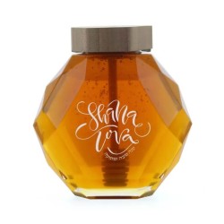 Hexagon Shana Tova Honey Jar | Rosh Hashanah | Judaica