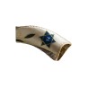 Star of David/Leaves Painted Yemenite Shofar - 40" | Rosh Hashanah | J