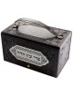 Leatherette Etrog Box with Gold Plate | Sukkot | Judaica
