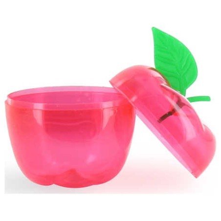 Plastic Red Apple Honey Pot | All Judaica | Judaica