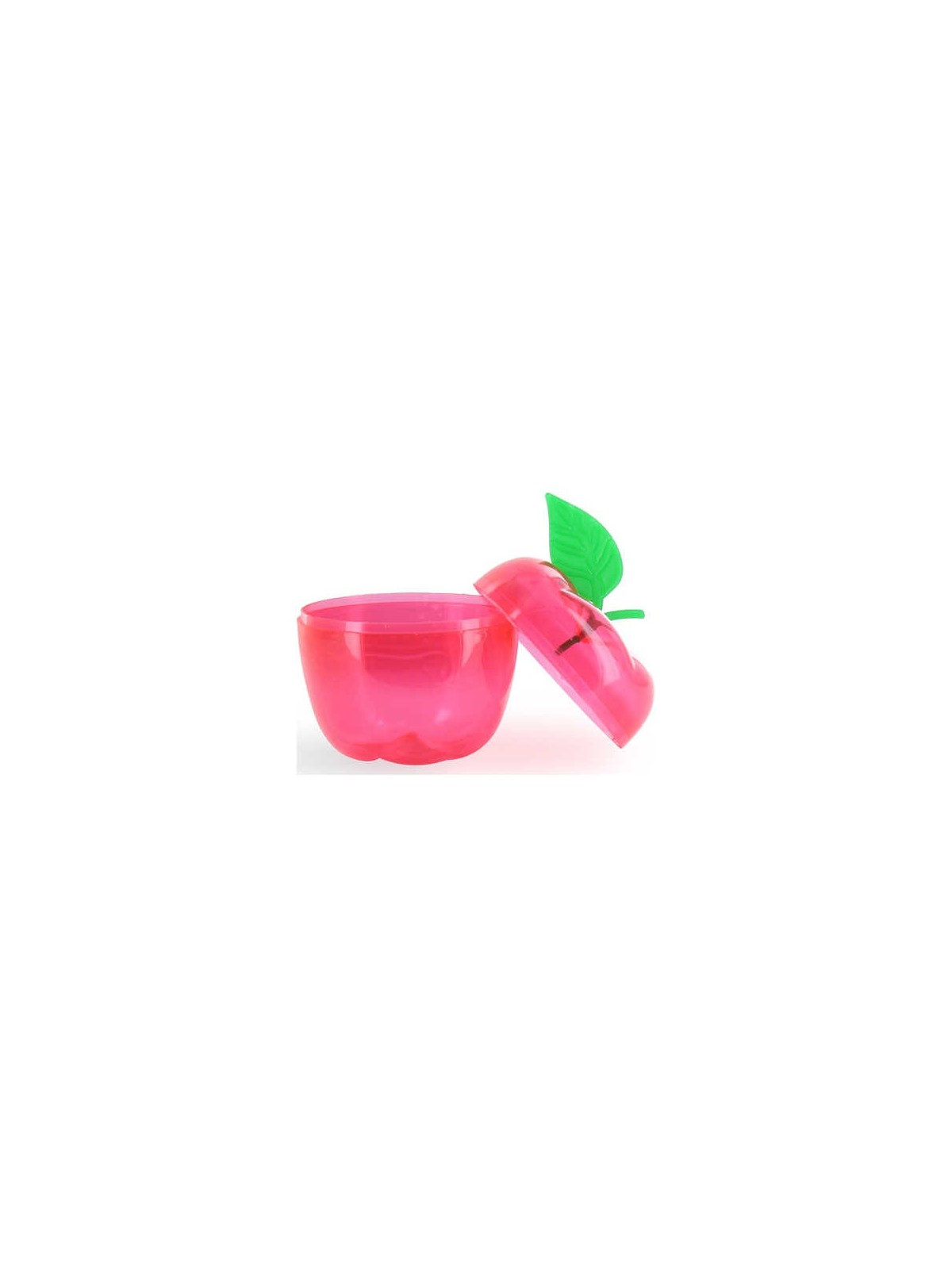 Plastic Red Apple Honey Pot | All Judaica | Judaica