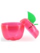 Plastic Red Apple Honey Pot | All Judaica | Judaica