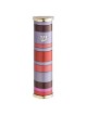 Pink And Purple Rings Aluminum Mezuzah Case - 10cm | Mezuzahs | Judaic