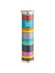 Multicolor Rings Aluminum Mezuzah Case - 10cm | Mezuzahs | Judaica