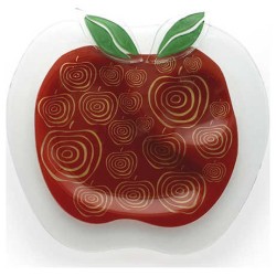 Apple Glass Plate | Rosh Hashanah | Judaica
