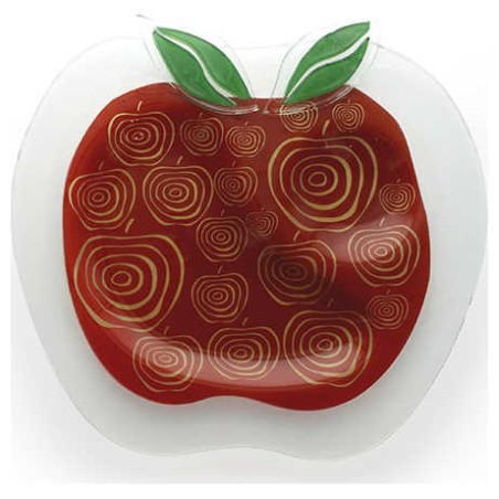 Apple Glass Plate | Rosh Hashanah | Judaica