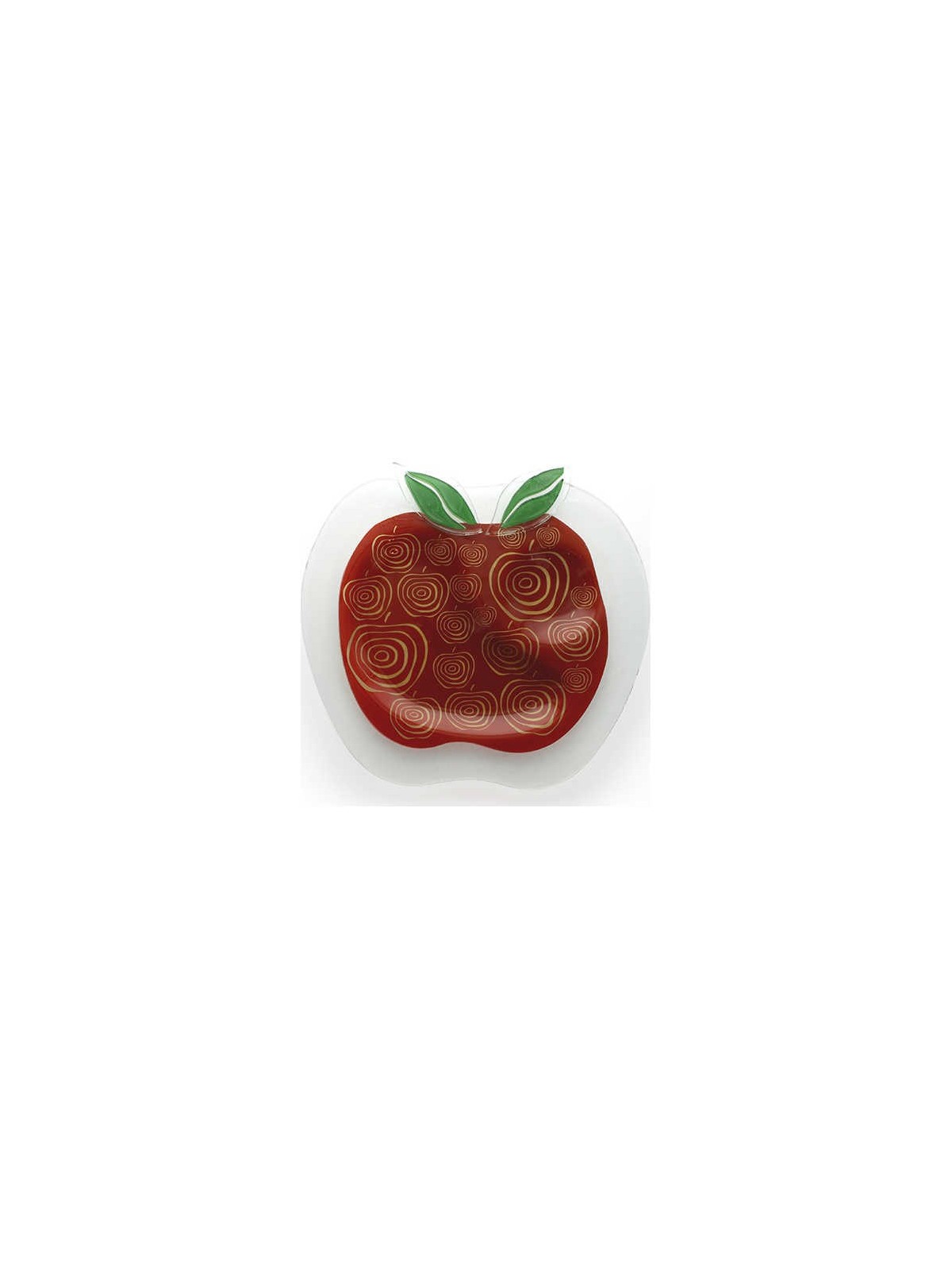 Apple Glass Plate | Rosh Hashanah | Judaica
