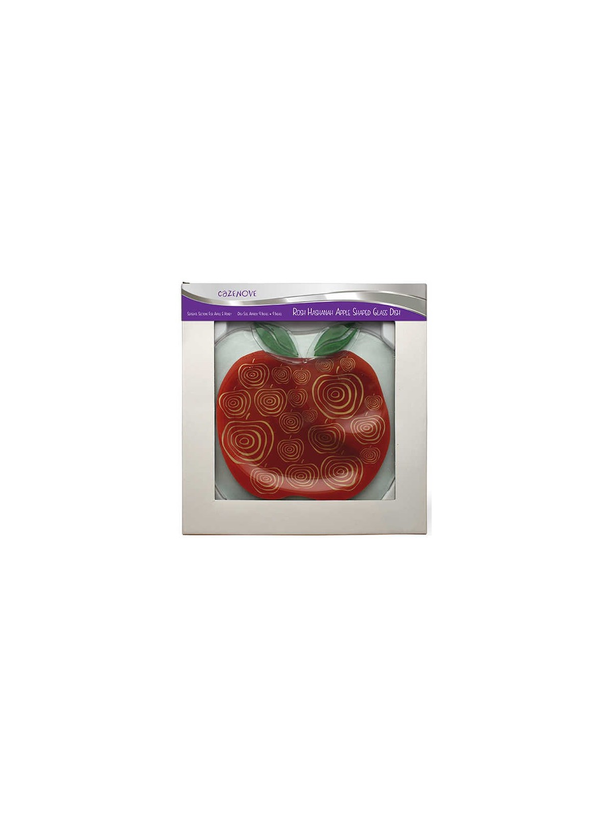 Apple Glass Plate | Rosh Hashanah | Judaica