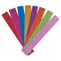 DIY Sukkah Paper Chains - Multicolor Matte Glitter | Sukkot | Judaica