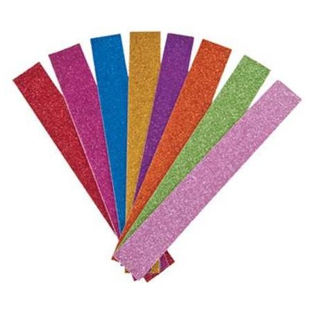 DIY Sukkah Paper Chains - Multicolor Matte Glitter | Sukkot | Judaica