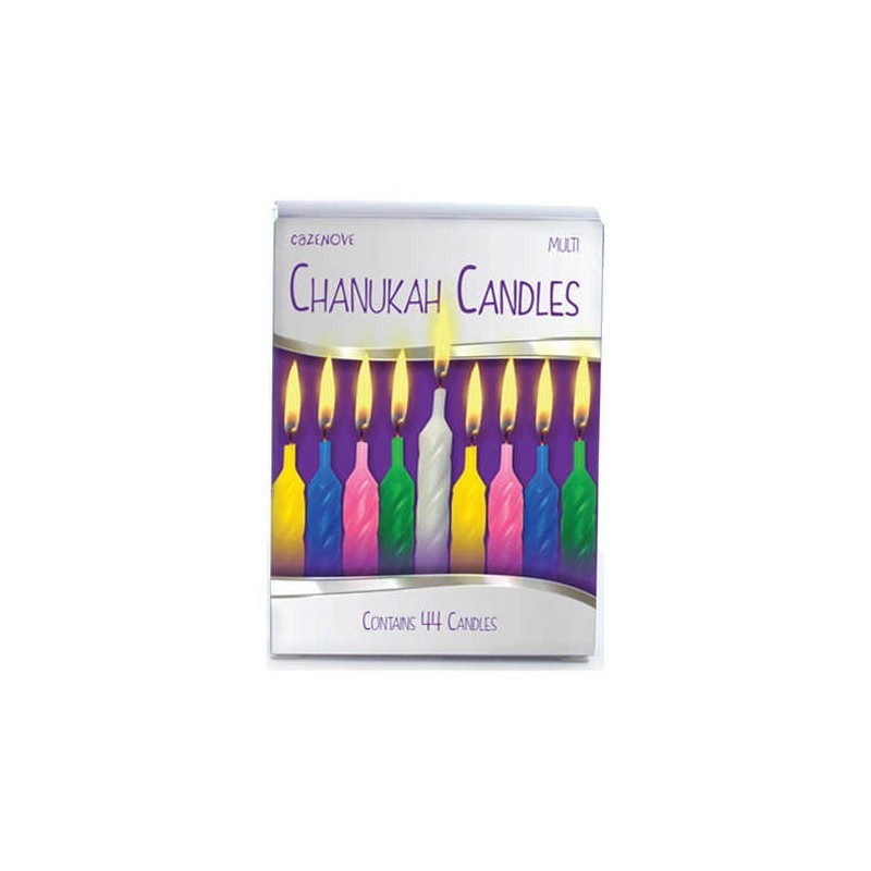 Multi-Colored Chanukah Candles | Hanukkah | Judaica