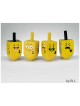 4 Painted Wood Dreidels with Emojis | Hanukkah | Judaica