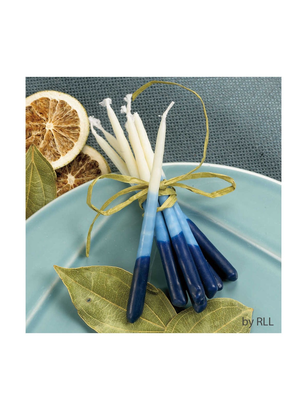 Premium Chanukah Candles - Blue, Light Blue & Whit | Hanukkah | Judaic