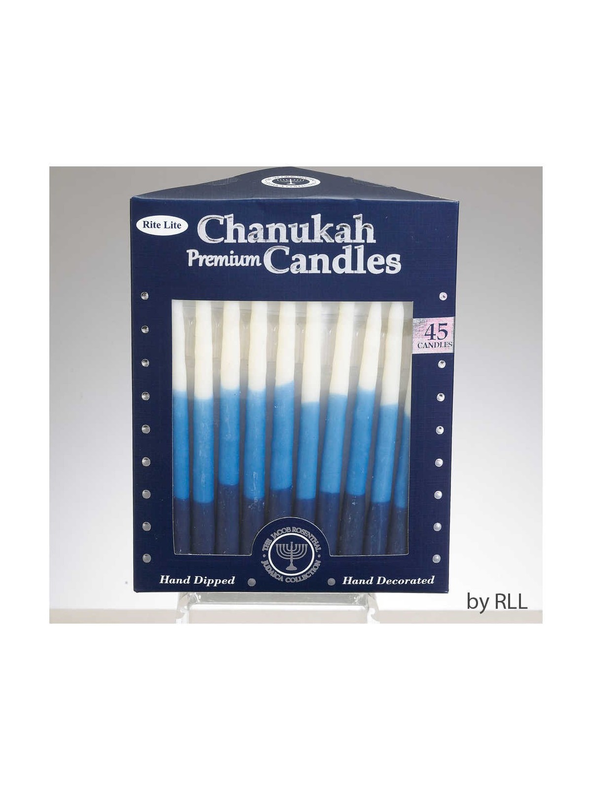 Premium Chanukah Candles - Blue, Light Blue & Whit | Hanukkah | Judaic