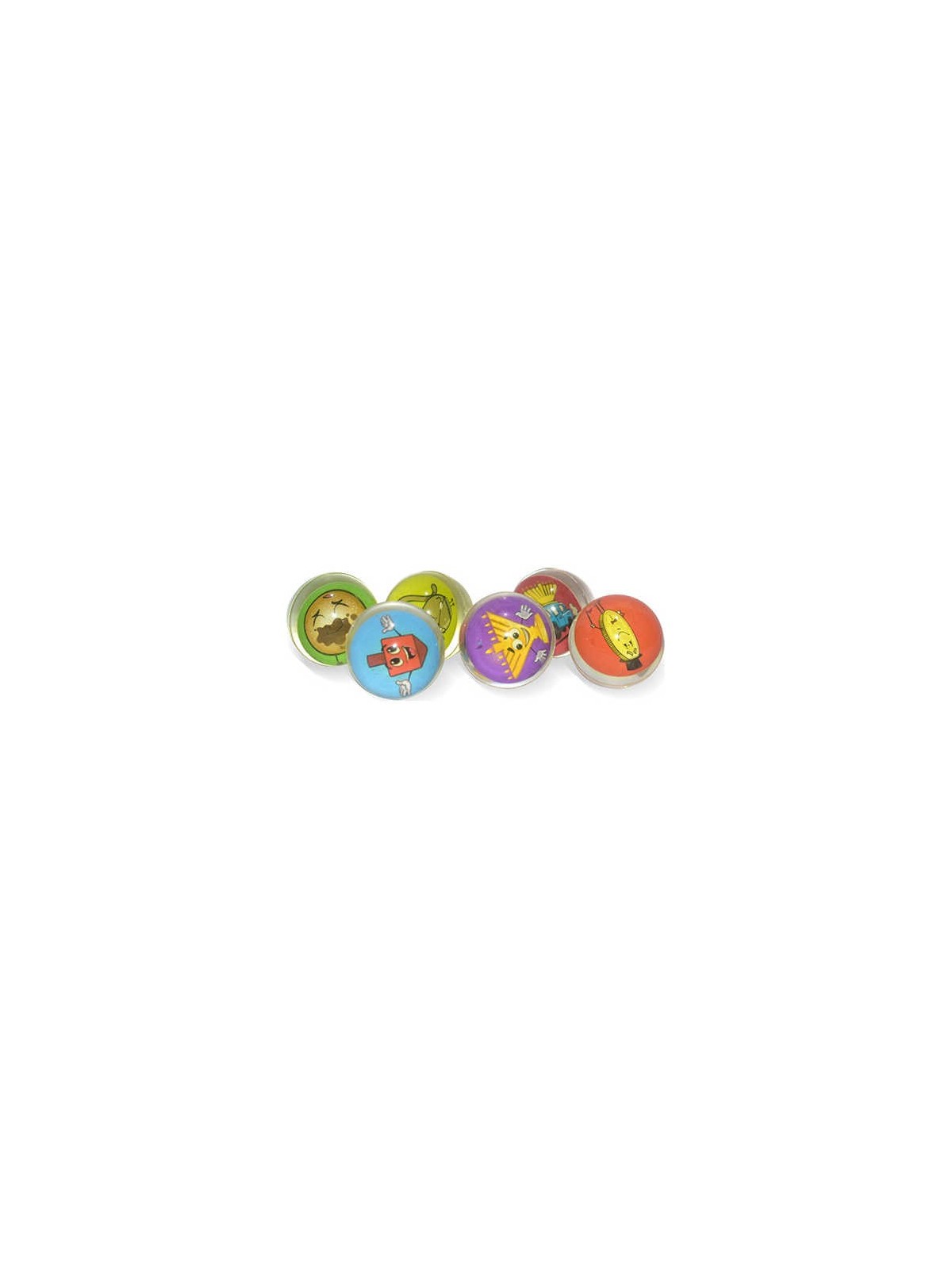 Chanukah Bouncy Balls - Pack of 6 Balls | All Judaica | Judaica