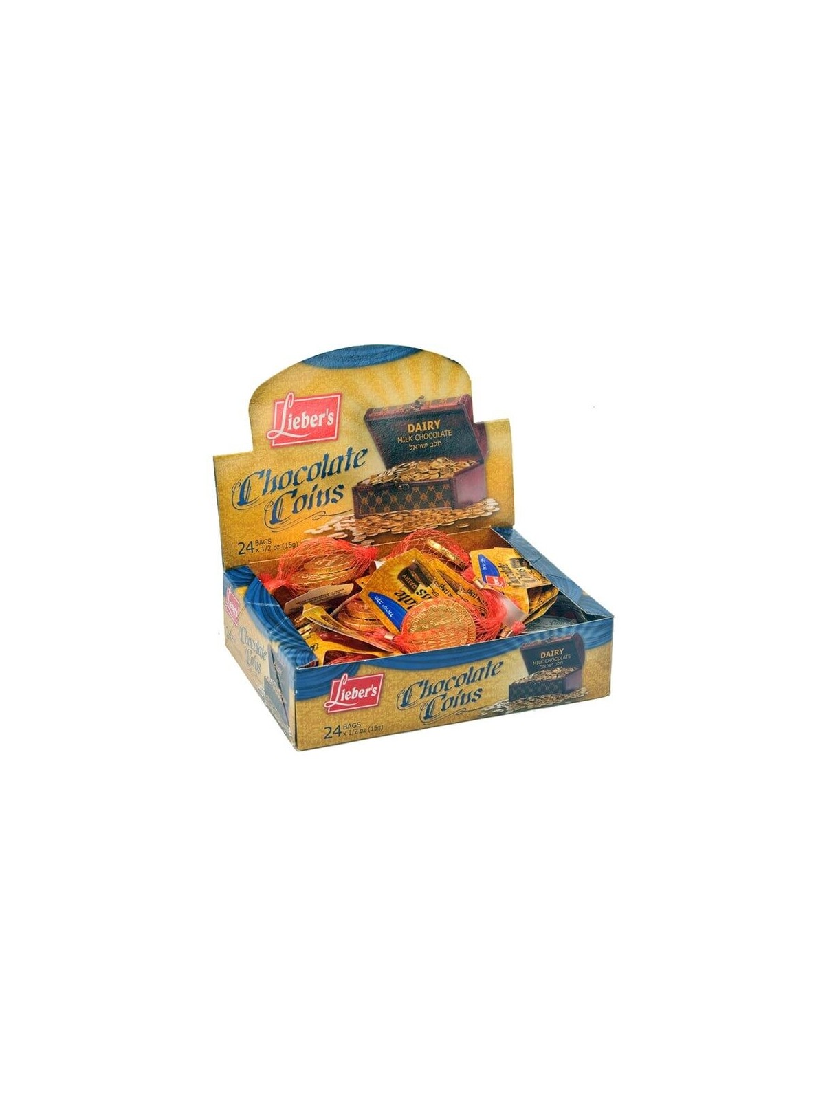 Chanukah Gelt Milk Chocolate Coins: Dairy - Single | Hanukkah | Judaic
