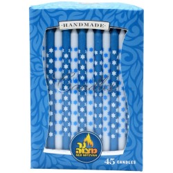 Star of David Art Chanukah Candles - 45 Candles | Hanukkah | Judaica