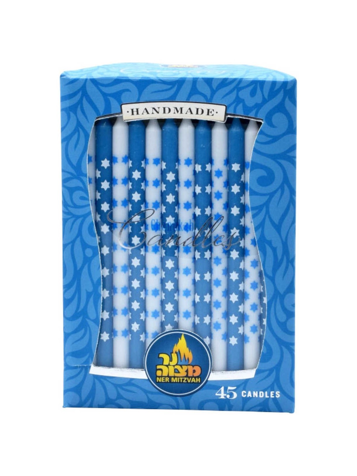 Star of David Art Chanukah Candles - 45 Candles | Hanukkah | Judaica
