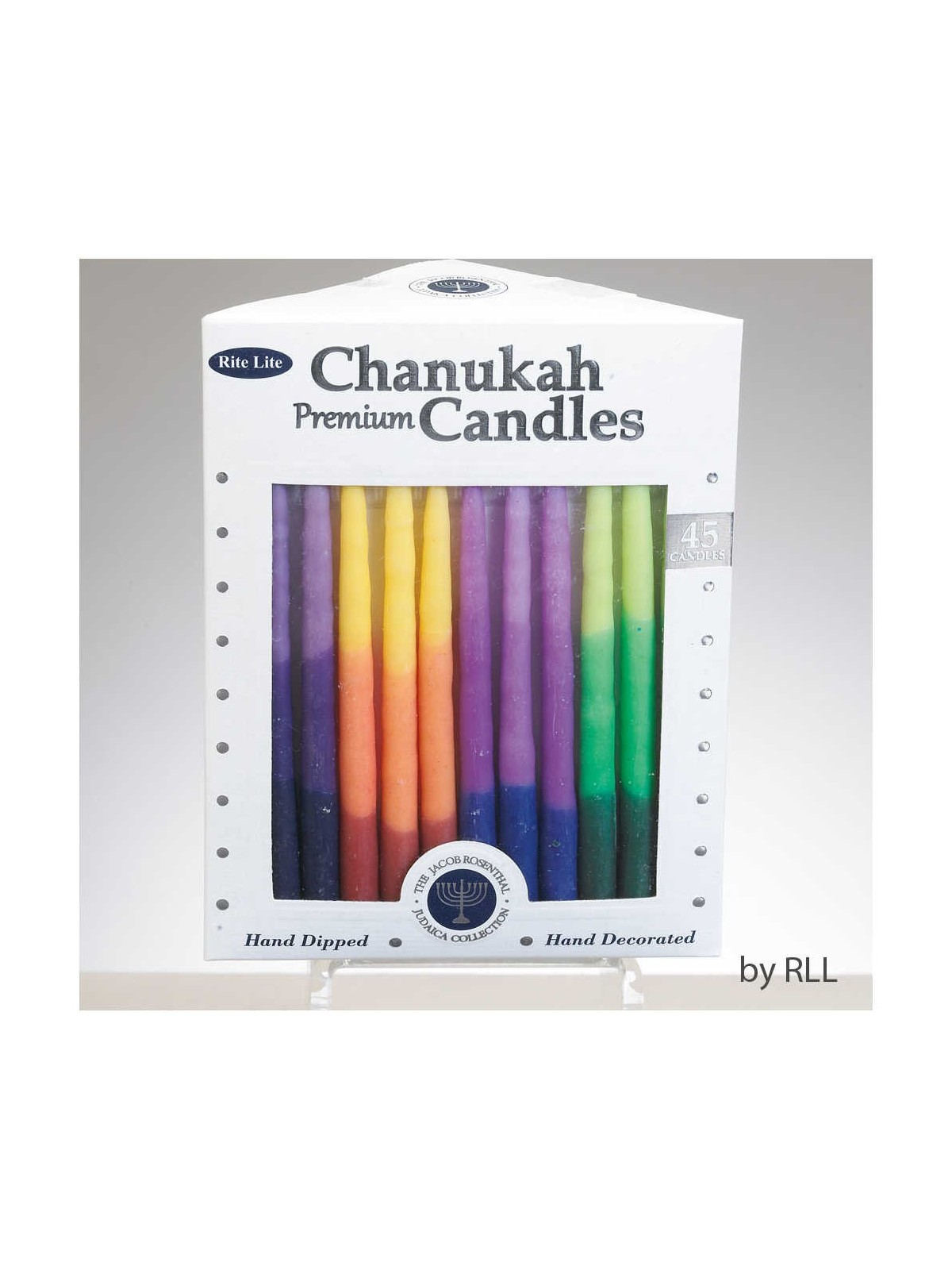 Premium Chanukah Candles - Tri-Color | Hanukkah | Judaica