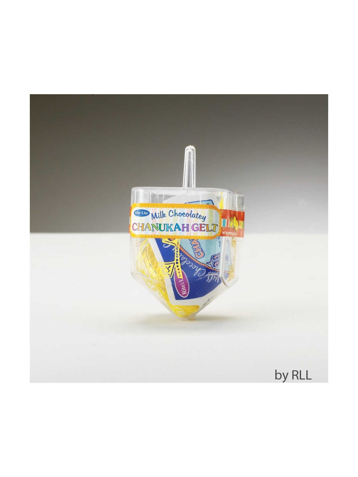 Plastic Dreidel Filled with Chanukah Gelt | Hanukkah | Judaica