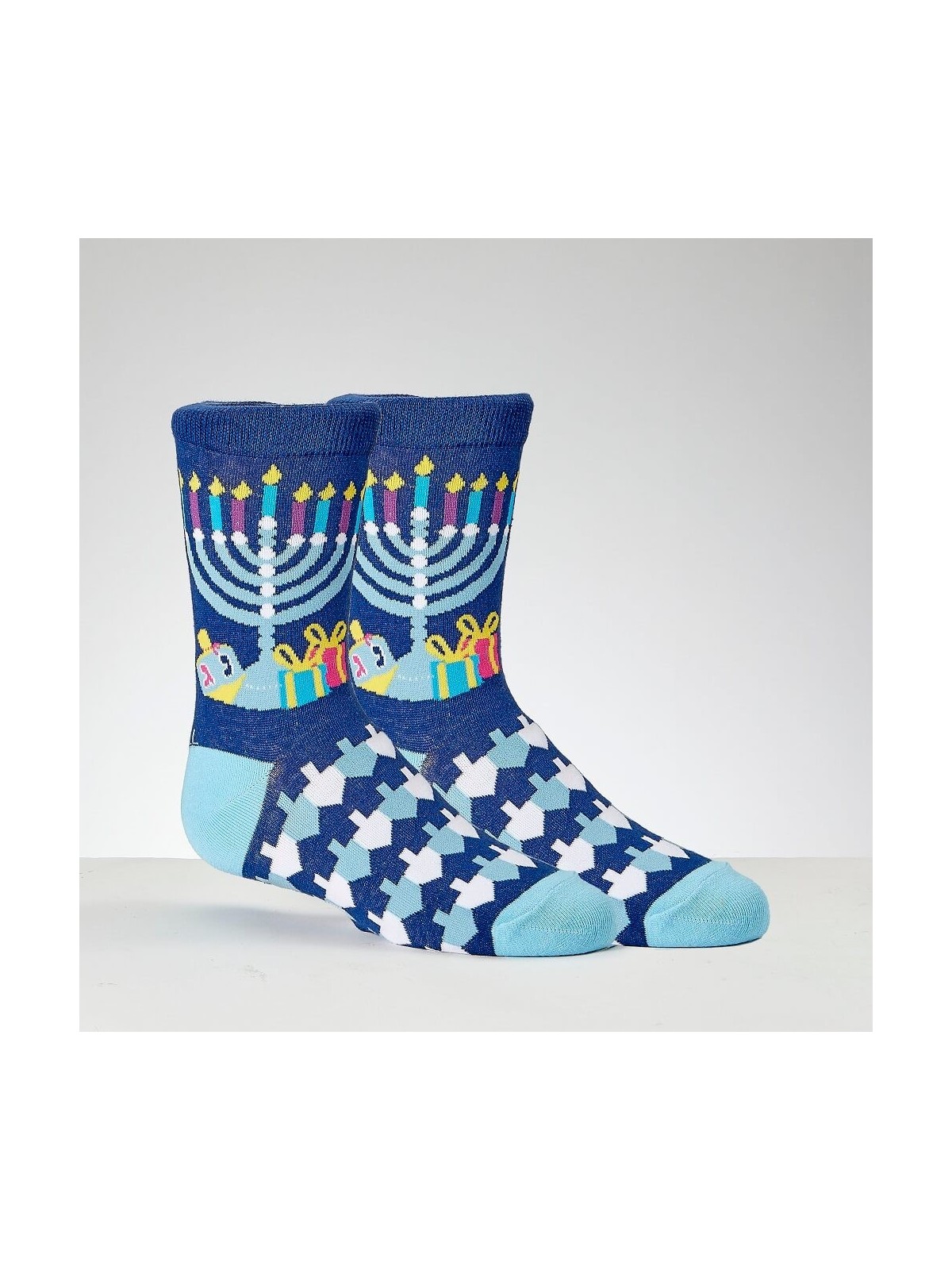 Chanukah "Ugly Sweater" Youth Crew Socks | Apparel | Judaica