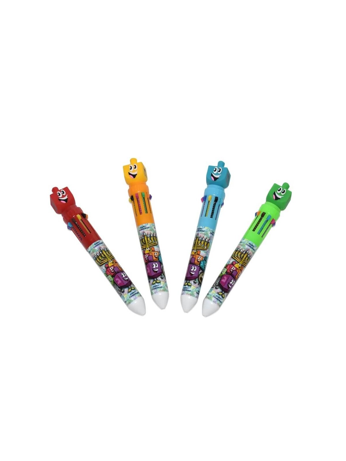 10 Colored Pen - Assorted Colors | Hanukkah | Judaica