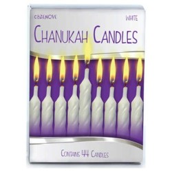 White Chanukah Candles | Hanukkah | Judaica