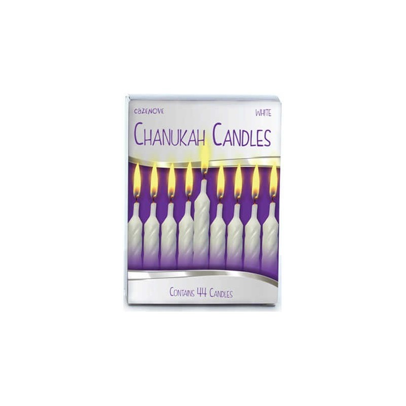 White Chanukah Candles | Hanukkah | Judaica