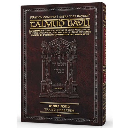 Daf Yomi Edition French Talmud [Safra Ed.] Pesachi | Books | Judaica
