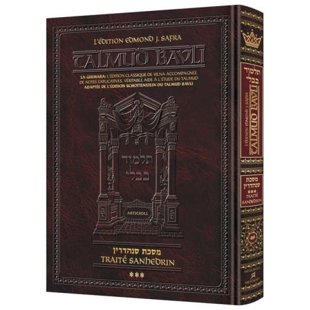French Talmud [Safra Ed.] Sanhedrin Vol. 3 | Books | Judaica