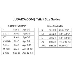 Cotton Tzitzit - Meyuchad - Children | Tzitzit | Judaica