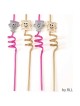 Set of 4 Passover Straws with Cups and Matzahs | Passover | Judaica