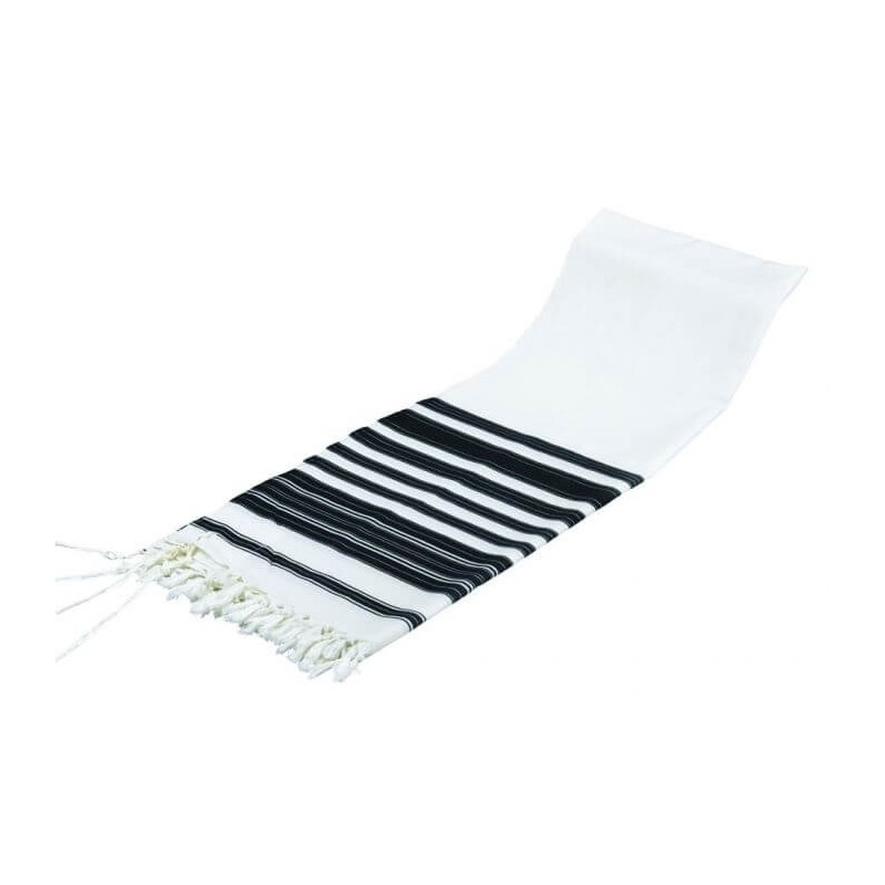 Classic Chabad Style Non-Slip Wool Tallis with Cha | Tallit/Tallis | J