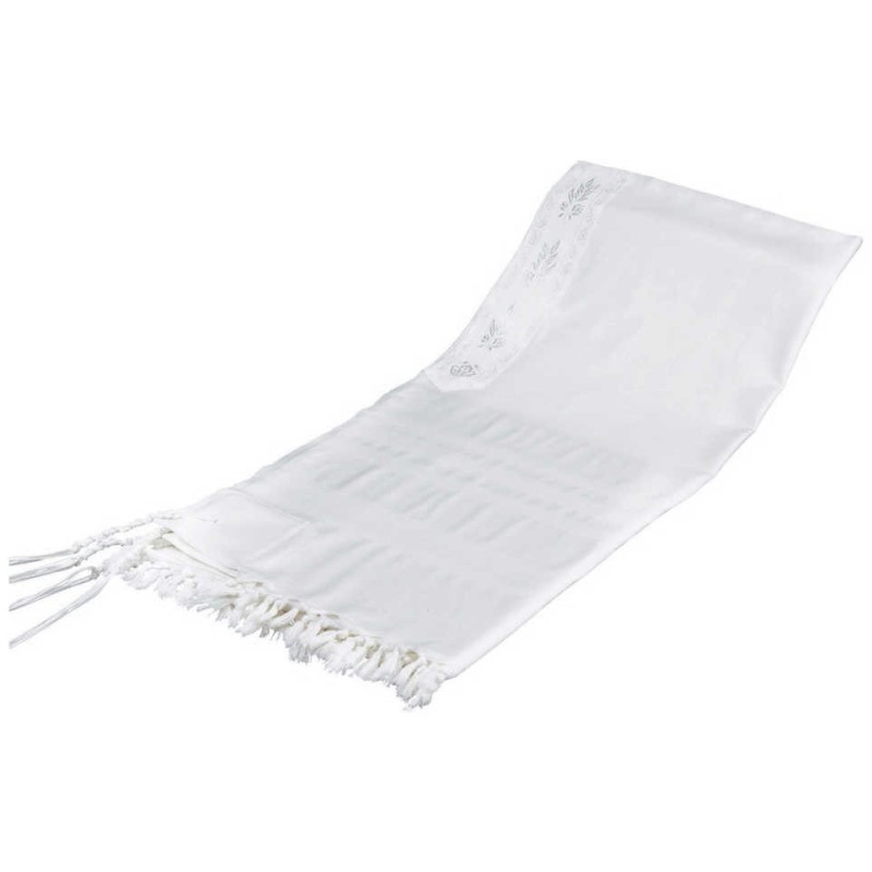 Lightweight Classic Non-Slip Wool Tallis with Whit | Tallit/Tallis | J
