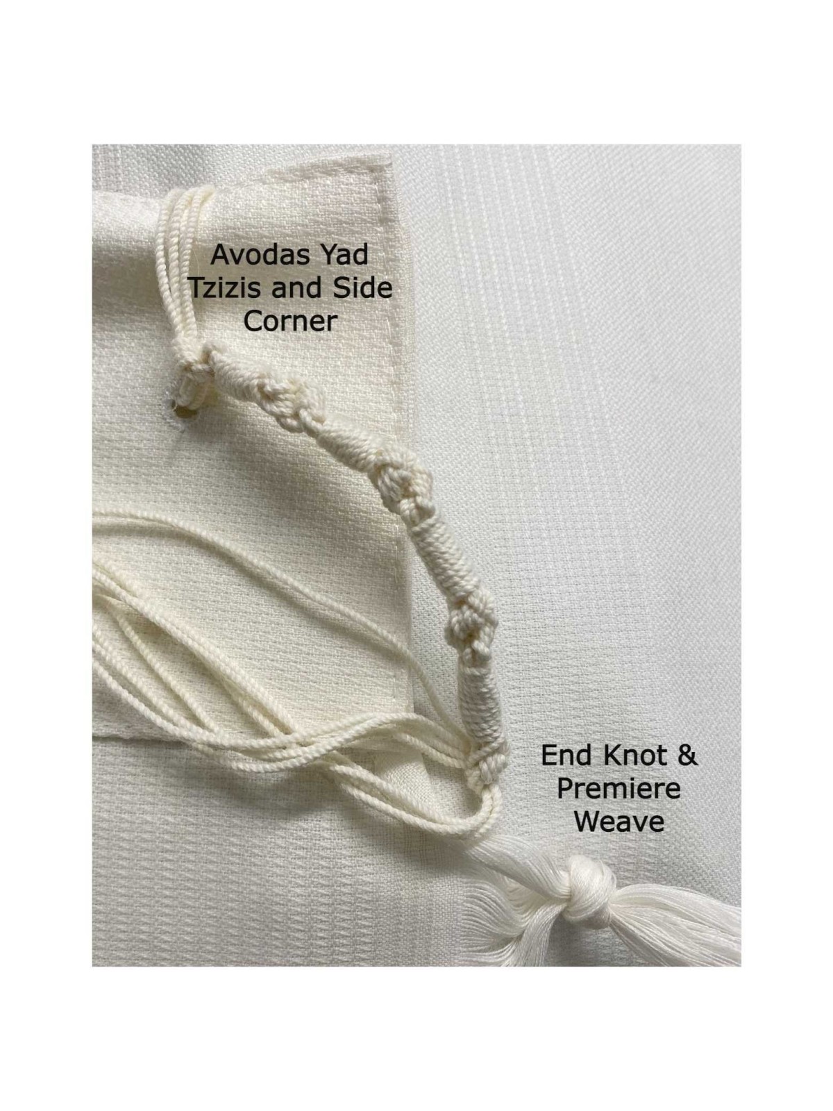 Premiere Weave Non-Slip Wool Tallis with Black Str | Tallit/Tallis | J