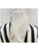 Classic Wool Non-Slip Wool Tallis with Black Strip | Tallit/Tallis | J