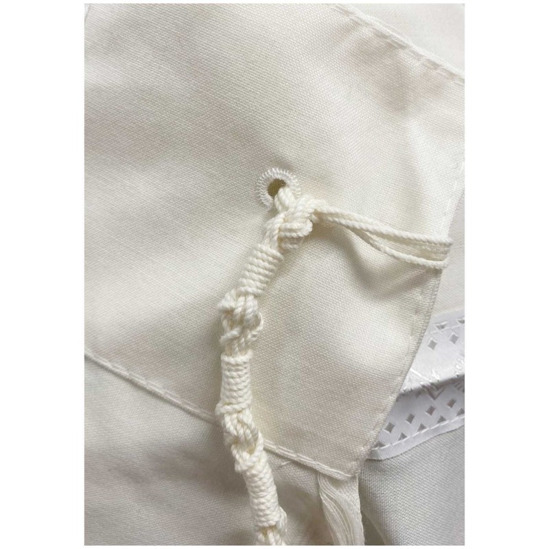 Classic Wool Non-Slip Wool Tallis with Black Strip | Tallit/Tallis | J