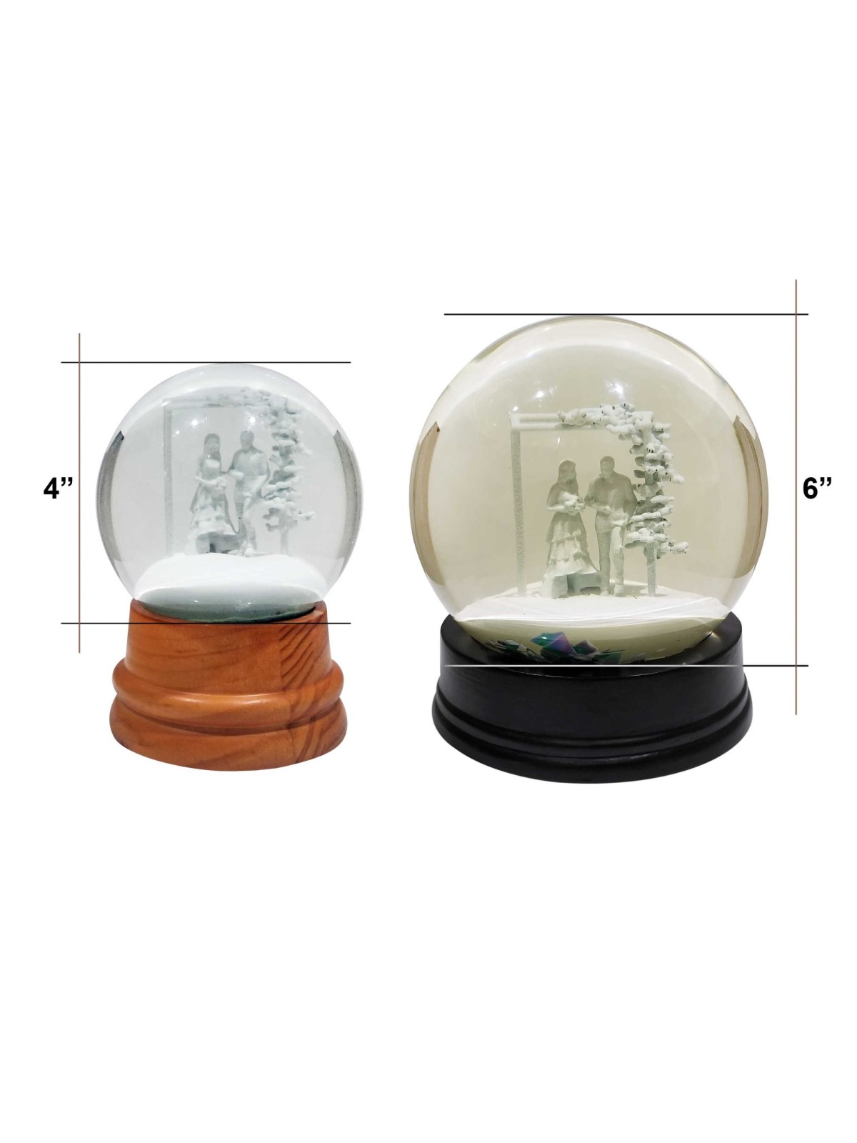 Custom Snowglobe Wedding Breaking Glass Keepsake - | Wedding | Judaica