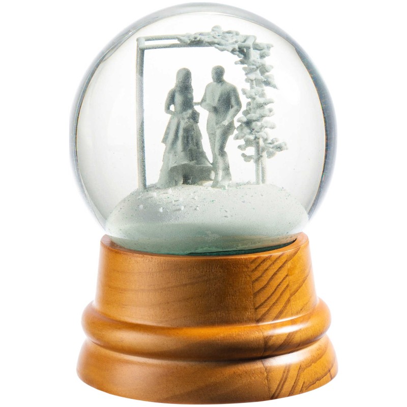 Custom Snowglobe Wedding Breaking Glass Keepsake - | Wedding | Judaica