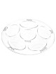 Disposable Seder Plate White/Silver | Passover | Judaica