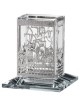 Crystal Havdalah Candle Holder - Silver Jerusalem  | Havdalah Sets & S