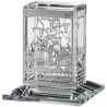 Crystal Havdalah Candle Holder - Silver Jerusalem  | Havdalah Sets & S