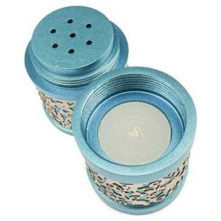 Lasercut Pomegranate Design Aluminum Travel Havdal | Havdalah Sets & S