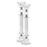 Set of 11" Crystal Stone Filled Candlesticks | Candle Holders | Judaic