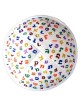 Embroidered Letters Kippah - White | Kippahs | Judaica