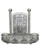 Crystal 5 Candlesticks with Lasercut Metal Hadlaka | Candle Holders |