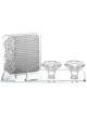 Crystal Modern Shabbat Tealight Holders with a Can | Candle Holders |