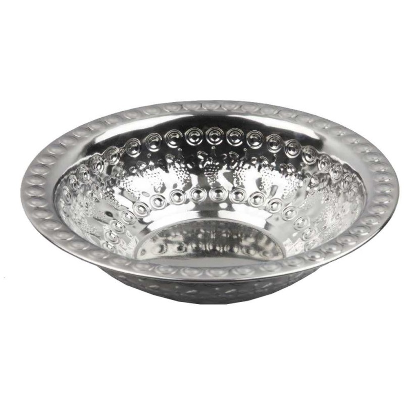 Grape Design Stainless Steel Washing Bowl | Washing Cups | Judaica